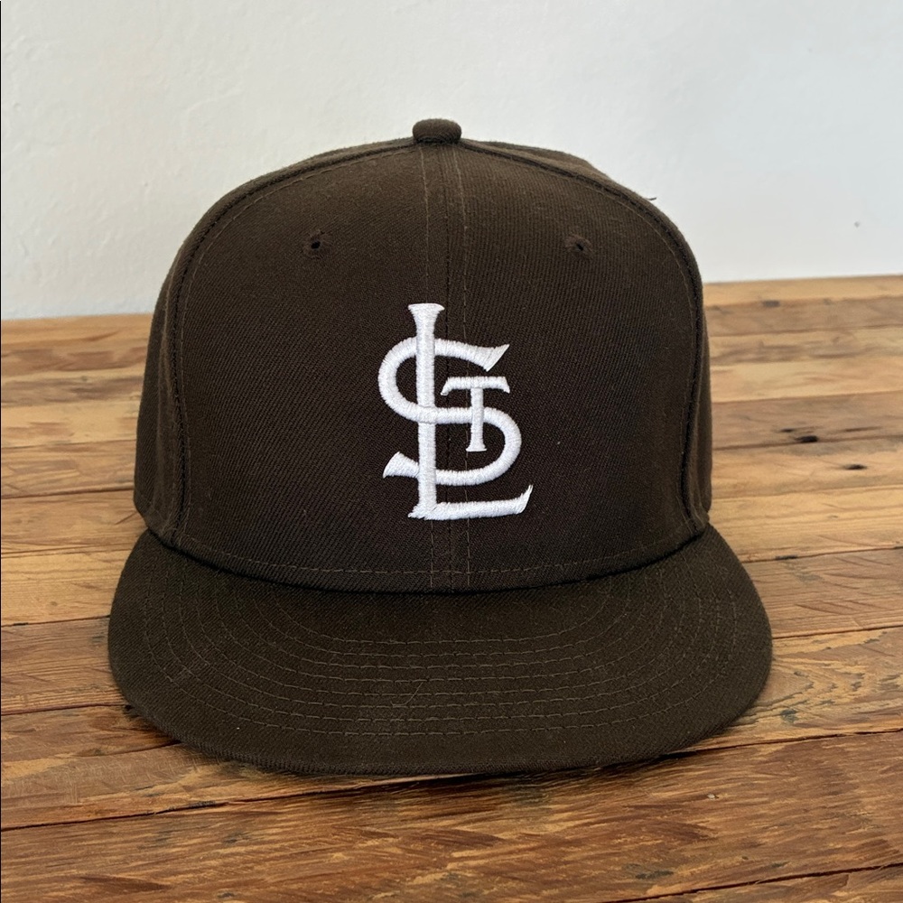St Louis Cardinals brown fitted baseball hat | 7 3/8